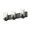 Z-Lite Beckett 3 Light Vanity, Matte Black And Clear Seedy 492-3V-MB - alternate 4